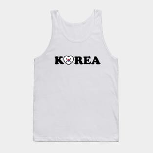 Korea Love Heart Flag Tank Top